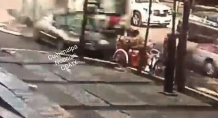 VIDEO: Momento exacto en que camión embistió a comerciante en Santa Fe