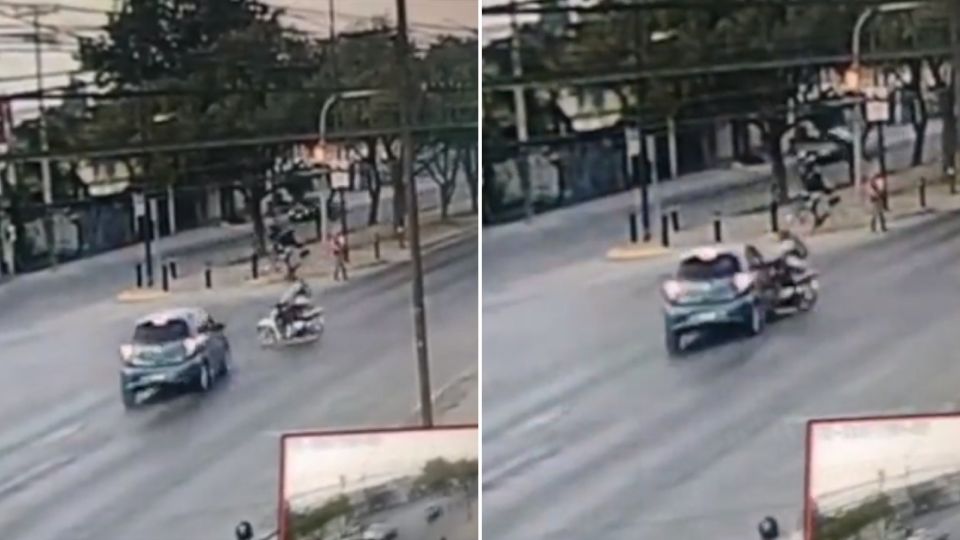 El motociclista fue trasladado grave a un hospital.