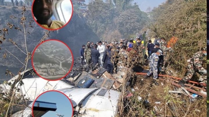 VIDEO: Así quedaron grabados los instantes antes de la tragedia de avión en Nepal