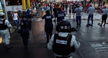 Guardia Nacional impide comercio ambulante de haitianos en Chiapas