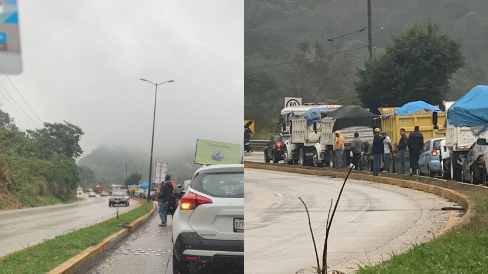 Al menos tres choques provocaron el cierre de la vialidad en la carretera que une a Xalapa con Coatepec