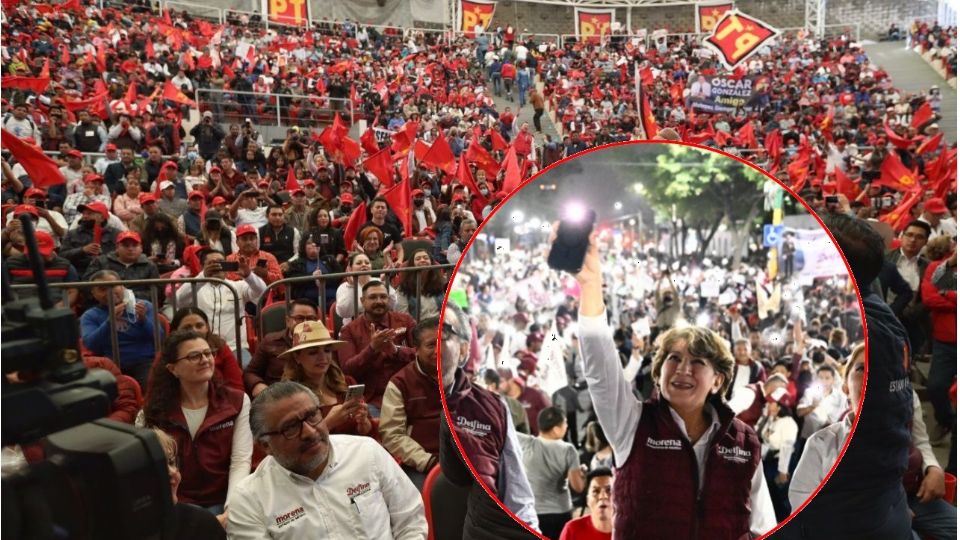 Delfina Gómez ha reunido a más de 100 mil partidarios