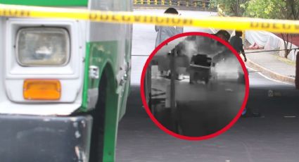 VIDEO: Otro microbús “desbocado” impacta a un vehículo en Naucalpan