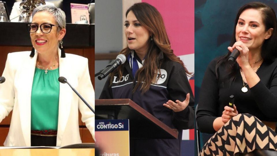 Ale la Wera Reynoso, Libia Dennise García Muñoz Ledo y Alejandra Gutiérrez Campos.