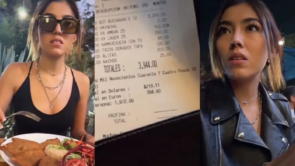 Una mujer se enoja luego de que el joven que la invitó a salir le pide que pagara la mitad de la cuenta de casi 4 mil pesos, además del 20 por ciento de propina