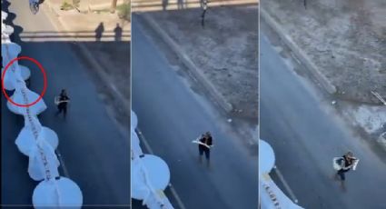 VIDEO: Van por récord de rosca gigante; mujer se roba un pedazo y casi lo arruina