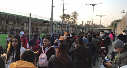 Línea 3 del Metro: "Está cabrón, ya voy tarde", se queja usuario por retraso en Indios Verdes