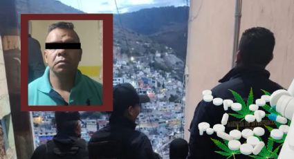Con 2,000 dosis de droga detienen a hombre en barrio de Pachuca
