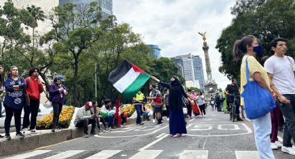 Es genocidio no autodefensa: Protesta pro Palestina frente a embajada de EU en México