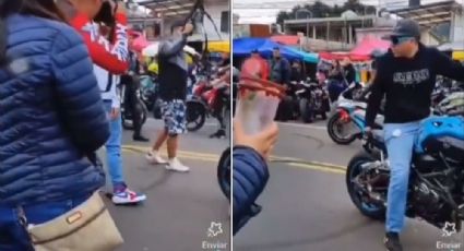 VIDEO | Riñen motociclistas y pobladores en Tres Marías; uno dispara arma larga
