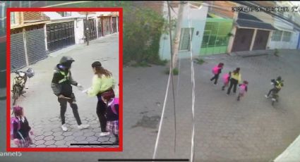 VIDEO | En 12 segundos asalta a mamá delante de 3 niñas; es capturado