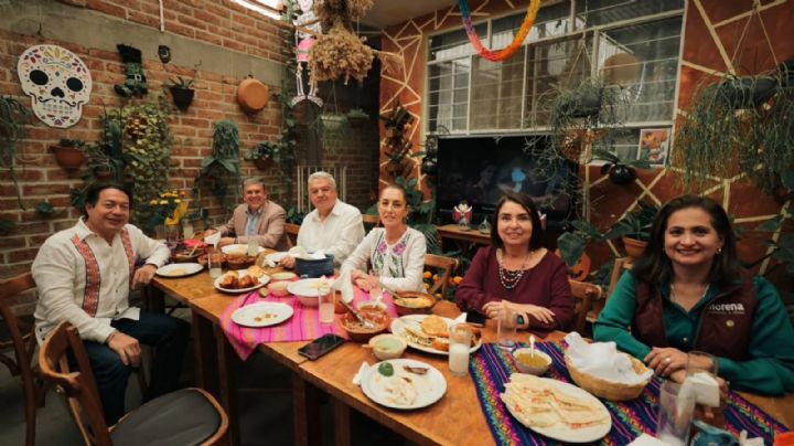 La cena con Sheinbaum; en esa mesa está la candidatura