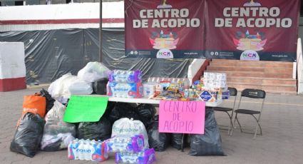 Habilitan en Neza centros de acopio para damnificados de Guerrero