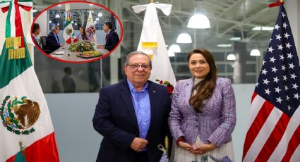 Se reúne Tere Jiménez y Luis A. Morris, presidente de la cámara de comercio México-EU