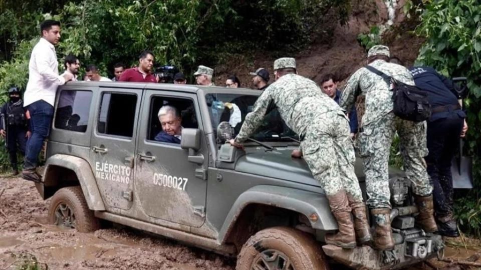 El presidente contó que le dieron “un aventón” para llegar al puerto de Acapulco