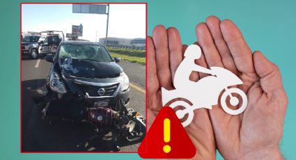 Accidente en la México-Pachuca: Auto arrolla a menor de edad en motocicleta