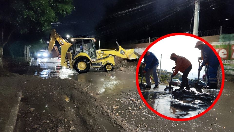 Algunas de las afectaciones provocadas por las lluvias en la capital de Querétaro.