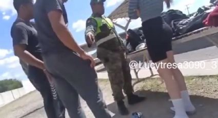 VIDEO | "Saquen todo": militar asalta a jóvenes en carretera de Aguascalientes