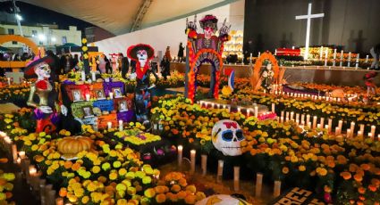 Tlalnepantla celebra el día de muertos con desfile de catrinas y una magna ofrenda