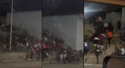 VIDEO | Así lograron cruzar la frontera migrantes africanos en Tijuana