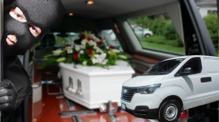 Roban carroza con todo y difunto... al darse cuenta, la abandonan