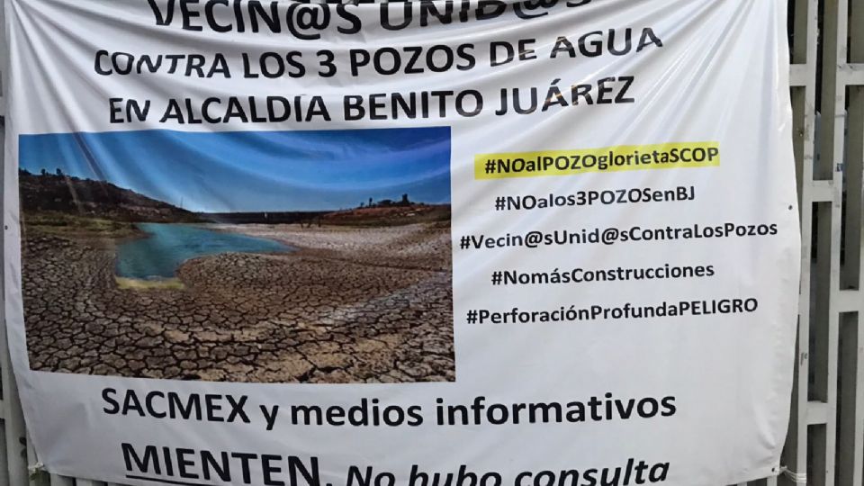 La reubicación de un pozo de Sacmex en Barranca del Muerto ha indignado y preocupado a los vecinos de la Glorieta SCOP, en la colonia Narvarte