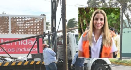 Ayuntamiento de Veracruz cubrirá daños de coche que le cayó luminaria por Frente Frío