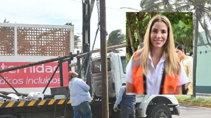 Ayuntamiento de Veracruz cubrirá daños de coche que le cayó luminaria por Frente Frío