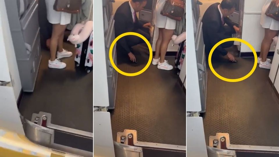Un video que se viralizó en redes sociales exhibe a un sobrecargo de Aeroméxico en el momento en que graba a una mujer por debajo de su falda, lo que causó indignación y reclamos a la aerolínea