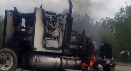 Escala violencia en Nuevo León: Grupos armados incendian camiones y bloquean carreteras