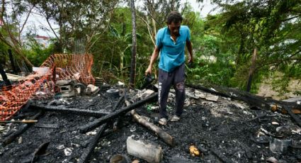 Mauro perdió su casa en incendio en colonia Reserva de Veracruz