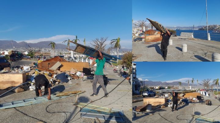 Les pagan 350 pesos por recoger chatarra en Acapulco; así es la mina de oro del fierro viejo