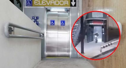 Metrobús: ¡Así no se usan los elevadores! Graban a usuario bajando de uno… con su moto