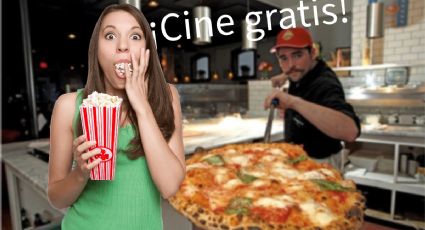 La pizzería capitalina que se transforma en un cine gratis cada fin de semana