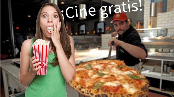 La pizzería capitalina que se transforma en un cine gratis cada fin de semana