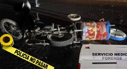 Motociclista llevaba su carrito de BonIce, vuelca y muere en carretera de Hidalgo | FOTO