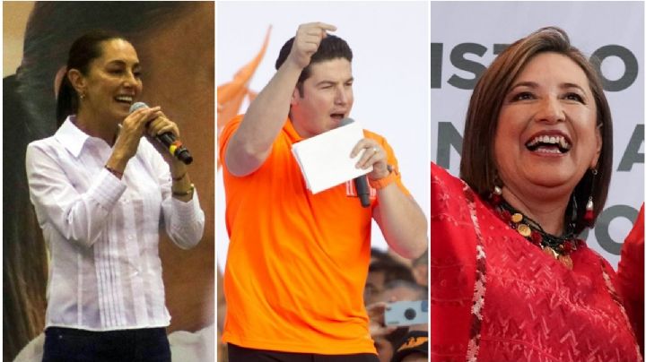 Claudia, Xóchitl y Samuel: sin competencia interna, pero hacen precampañas