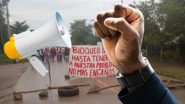 Bloqueo en la México-Tampico, tramo de Hidalgo; esto es lo que piden