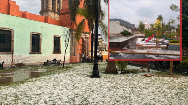¡Qué forma de granizar en Abasolo!