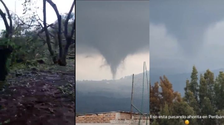 VIDEO: Tornado destruye huertas de aguacate en Michoacán