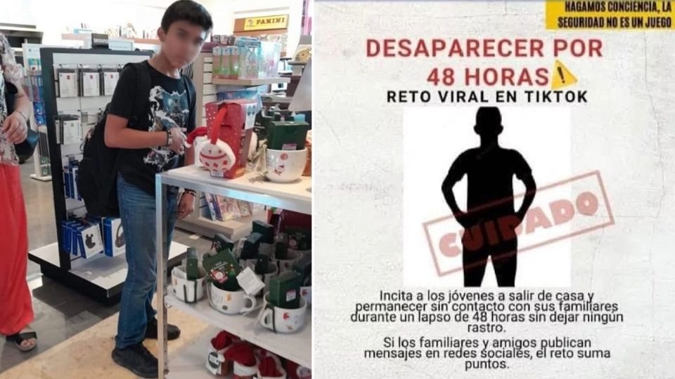 Autoridades informaron que se abrió una carpeta de investigación por la desaparición de José Alejandro, toda vez que este caso podría tratarse de un reto viral de TikTik: “Reto de las 48 horas”