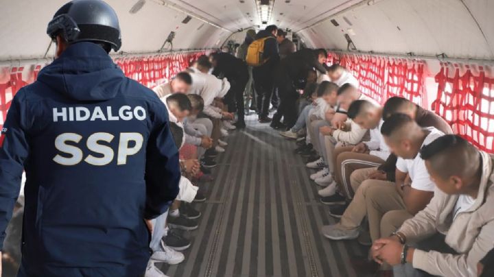 Así el traslado de 46 reclusos desde Hidalgo a diferentes Ceferesos del país por el AIFA