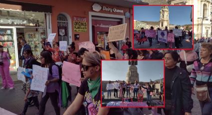 Colectivos feministas denuncian violencia vicaria con marcha pacífica en Pachuca