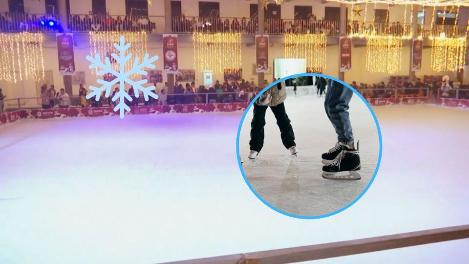 La pista de hielo de Nogales está abierta desde este sábado