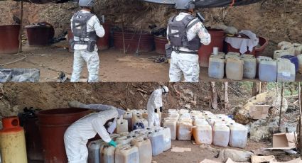 Guarda Nacional encuentra narcolaboratorio en Durango; aseguran precursores químicos