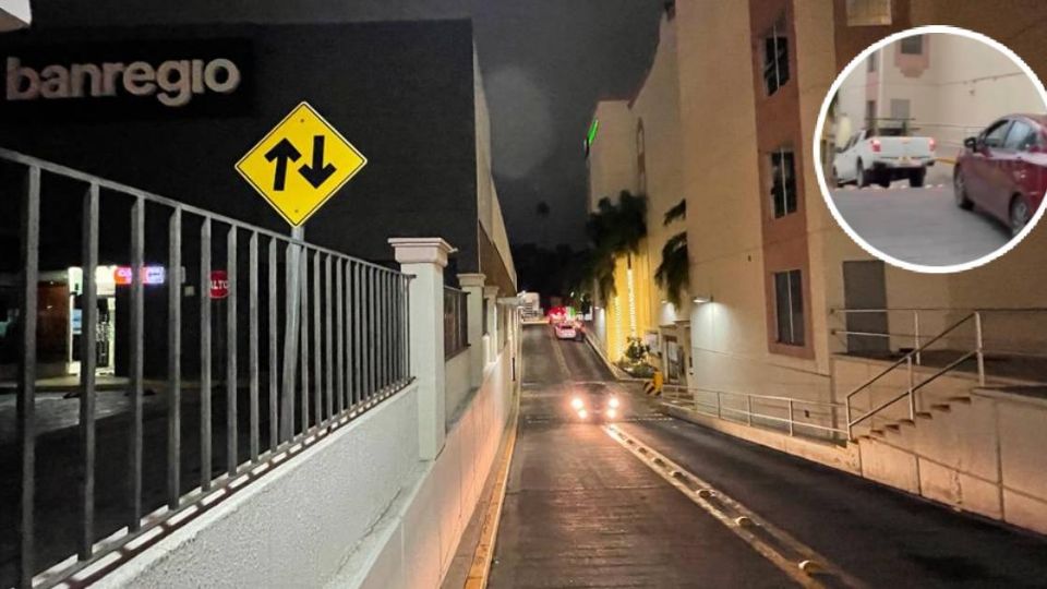 El tráfico de vehículos es frecuente de noche y de día por un acceso que no es calle.