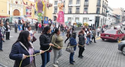 Colectivos de búsqueda de todo Veracruz toman el Palacio de Gobierno en Xalapa