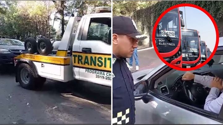 Metrobús CDMX: policías multan y llevan autos al corralón por invadir carril exclusivo