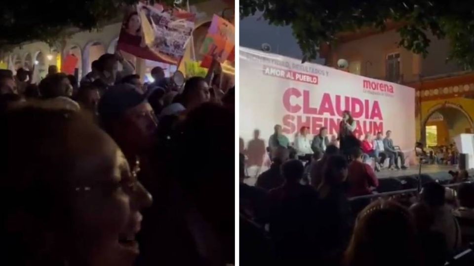Hubo personas que gritaron en nombre de la senadora Antares Vázquez Alatorre en el acto de Alma Alcaraz.
