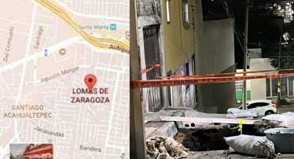 Enorme socavón sorprende a vecinos de Lomas de Zaragoza en Iztapalapa